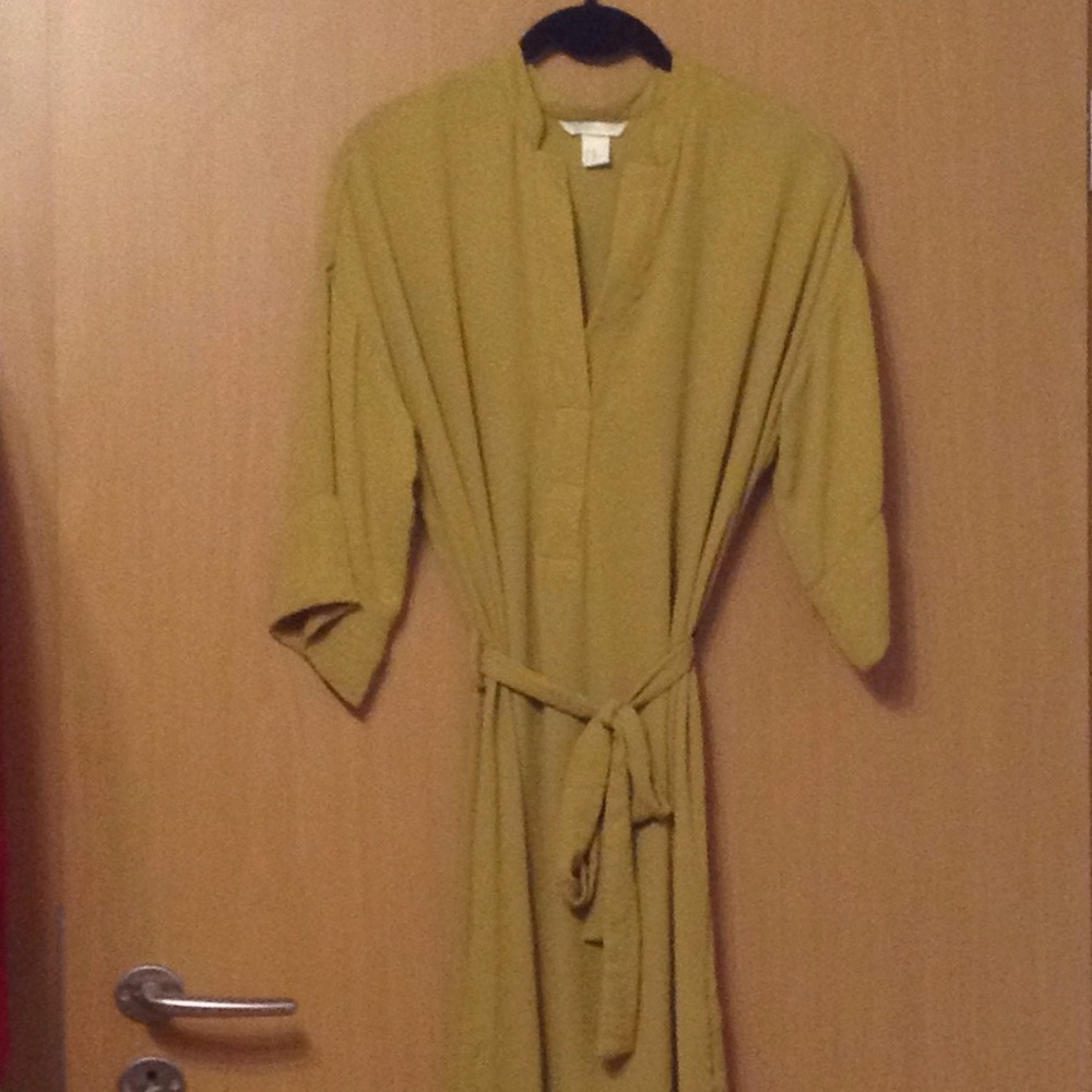 Flowy Mustard Yellow Midi-Maxi Dress